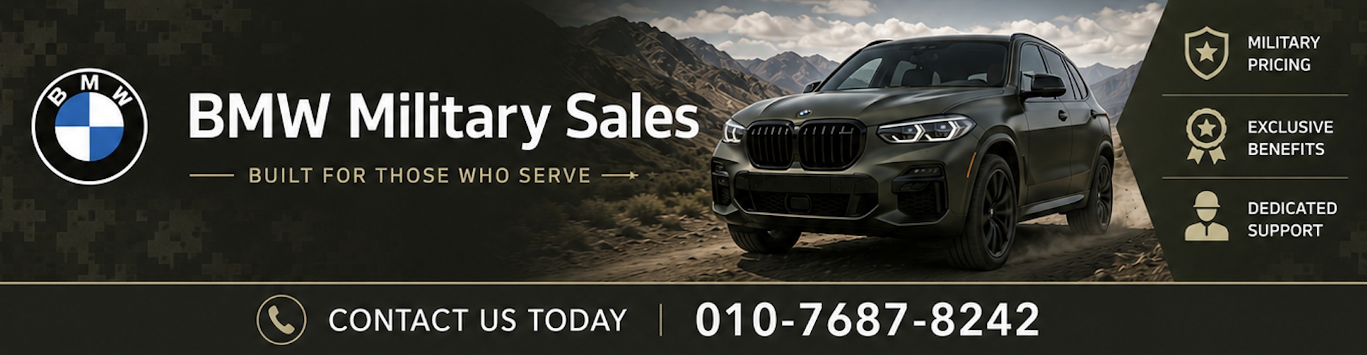 BMW Military Sales 010-7687-8242